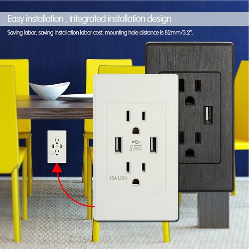 Dual usb wall - outlet, fast